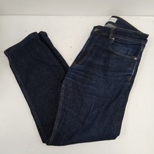 Lacoste Jeans Mens W33 Dark Blue Denim Cotton Slim Fit Zip Fly Designer RMF30-RP