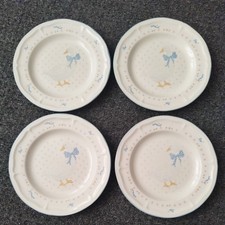 Brick Oven stoneware Aunt Rhody Goose Dinner Plates x 4
