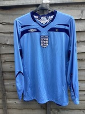 Rare England Umbro Goalkeeper Shirt 2007-09 Long Sleeve Mens XL Official Umbro