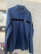 J Lindeberg Men’s Golf Top Size Large In Blue