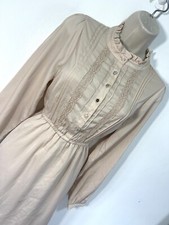 Ivory dress frill ruffle midi