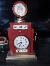 Metal Mantel Clock - Retro Style Gas Pump Route 66
