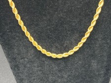14k gold plated rope chain - rope,