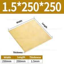 Brass sheet various sizes