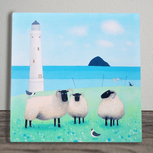 Lighthouse sheep ceramic - sheep,