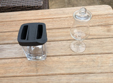 Glenmorangie Malt Whiskey Fine Glass + Lid & Corkcicle Whiskey Glass Heavy