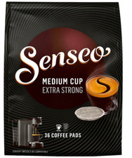 Senseo Medium Cup, Extra Strong Pods 120ML, 36 Coffee Pads