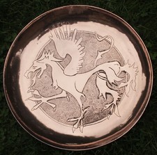 ANTIQUE COPPER WELSH DRAGON