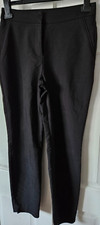 Papaya size 8 ladies black cropped leggings 26in leg zip front false pockets