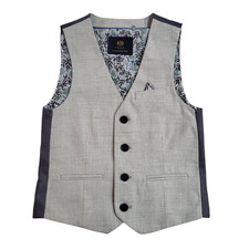 Next Waistcoat Grey Wedding Formal Page Boy UK Boy's Age 6 Yrs 24"