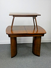Beautiliti-Tea Table 1950s Vintage Walnut Dining Table & Folding Coffee Table