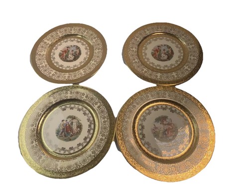 Antique set dinner plates - 4,
