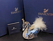 SWAROVSKI WINTER SWAN with Feathers (2010 - 2011) 1054571 - Boxed - Mint - Rare