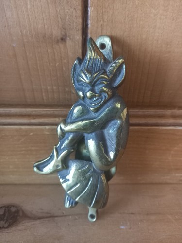Vintage brass cornish pixie - brass,