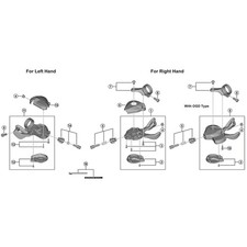 Shimano Spares Bicycle Cycle Bike SL-M6100 M2.5 Screw Silver - One Size