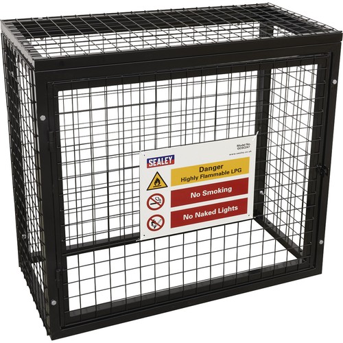 Gas cylinder storage cage 2x - cylinder,