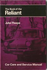Reliant Three Wheeler models to 1972 Pitman Care & Service Manual Regal Supervan