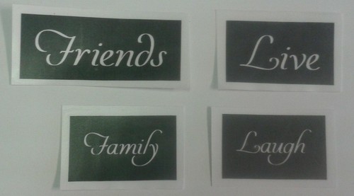 Mixed word stencils for - mixed,