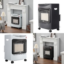 4.2KW Calor Gas Fire Butane Cabinet Heater w/ Regulator and Hose Indoor/Outdoor