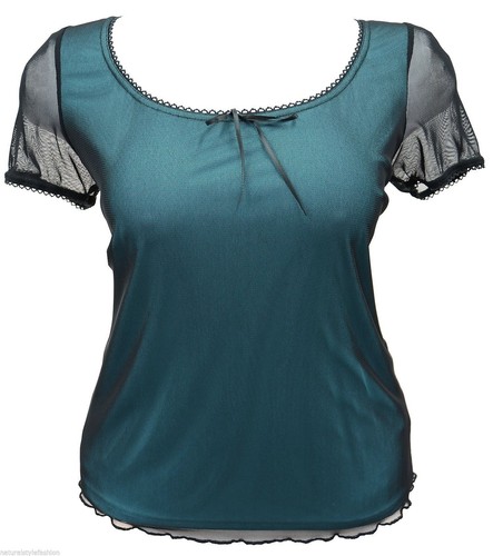 New womens black mesh - black,