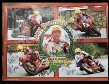 IOM TT Joey Dunlop Large Original Multi Signed Limited Souvenir Edition Poster