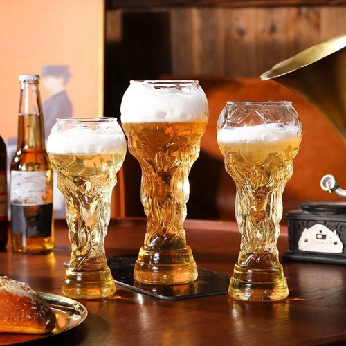 Football trophy beer glass - football, cup