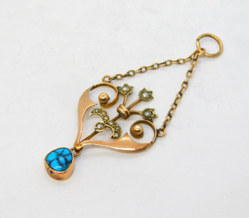 Edwardian 9ct rose gold seed - edwardian,