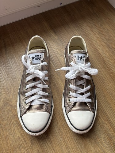 Ladies gold bronze leather - gold/bronze,