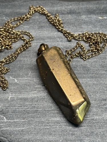 Vintage pyrite pencil - pencil, pendant