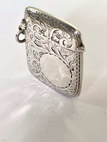 Antique edwardian silver vesta - antique,