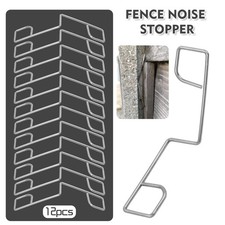 12/24/60x Fence Panel Clips Anti Rattle Stainless Steel Grips Wedges for Fences