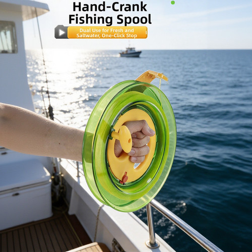 Saltwater ready hand reel - hand,