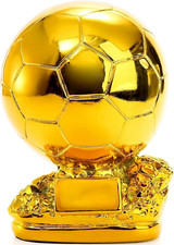 European Football Golden Ball Trophy Souvenir Soccer Spherical Champion Player C