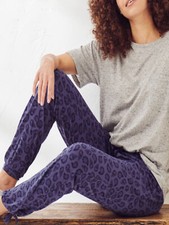 EX Fat Face Indigo Seashore Geo Joggers Lounge Pants in Size 8 RRP £32