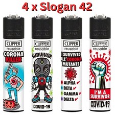 4 x Clipper Lighters C-19