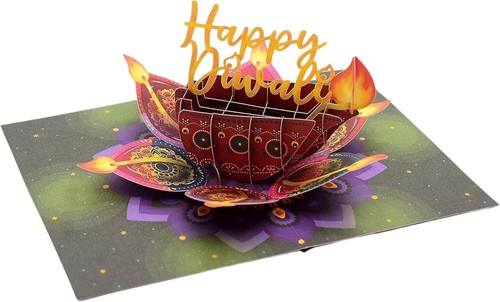 Pop happy diwali card - happy,