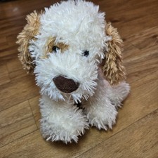 Papyrus Large Brown Dog Soft Toy Plush Comforter Soother Teddy Patch Cream