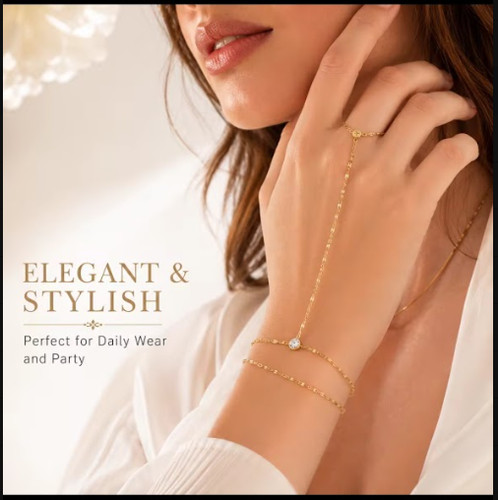 Gold plated hand harness - plated,