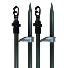 BushWear Adjustable Hide Poles – 4 Pack | 46"–79" Extendable Poles with Twist Lo