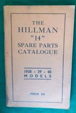 The Hillman "14" Spare Parts
