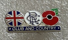 Very Rare & Collectable Glasgow Rangers Supporter Enamel Badge Wear With Pride