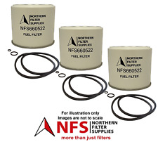 Fuel Filters x 3 Replaces Cav Lucas HDF 296, 522, 566, BF825, MD093, C1191PL