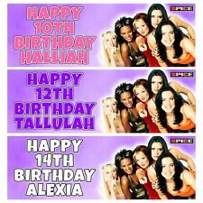 SPICE GIRLS Personalised Birthday Banners - Spice Girls Birthday Banners