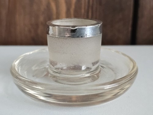 Antique silver frosted glass - &,