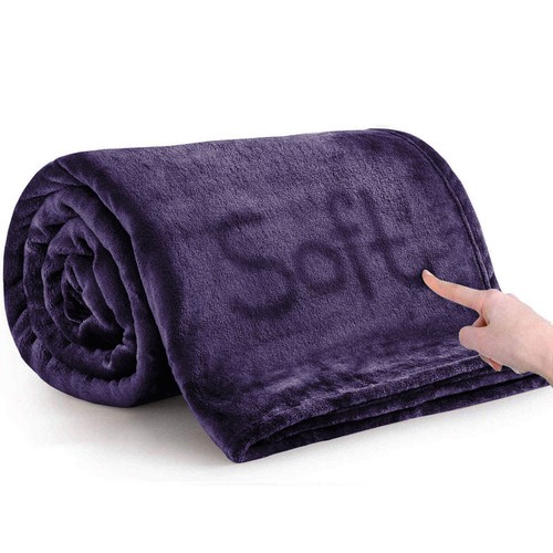 Fleece blanket large bed sofa - blanket,