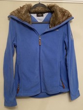 HV Polo Jacket Fleece Ladies Size Medium Blue