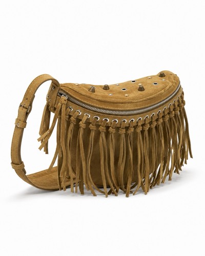 Zara fringed suede belt bag - zara,