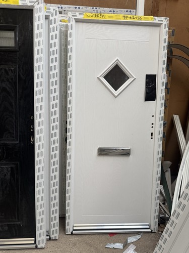 New composite front door white - composite,