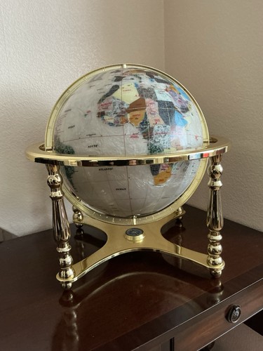 Gem stone globe - stone, mother