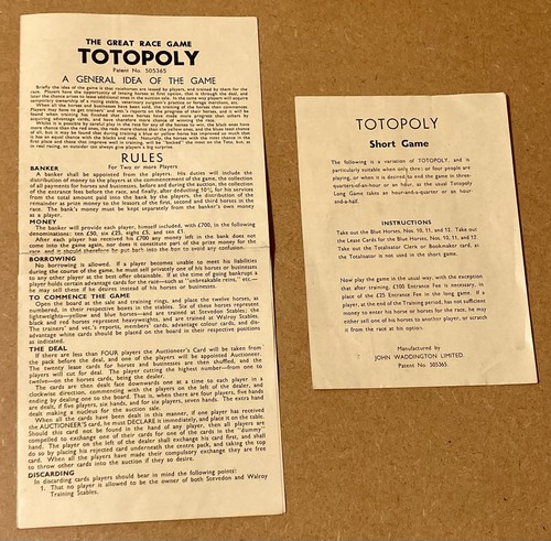 Vintage 1940s totopoly - vintage,